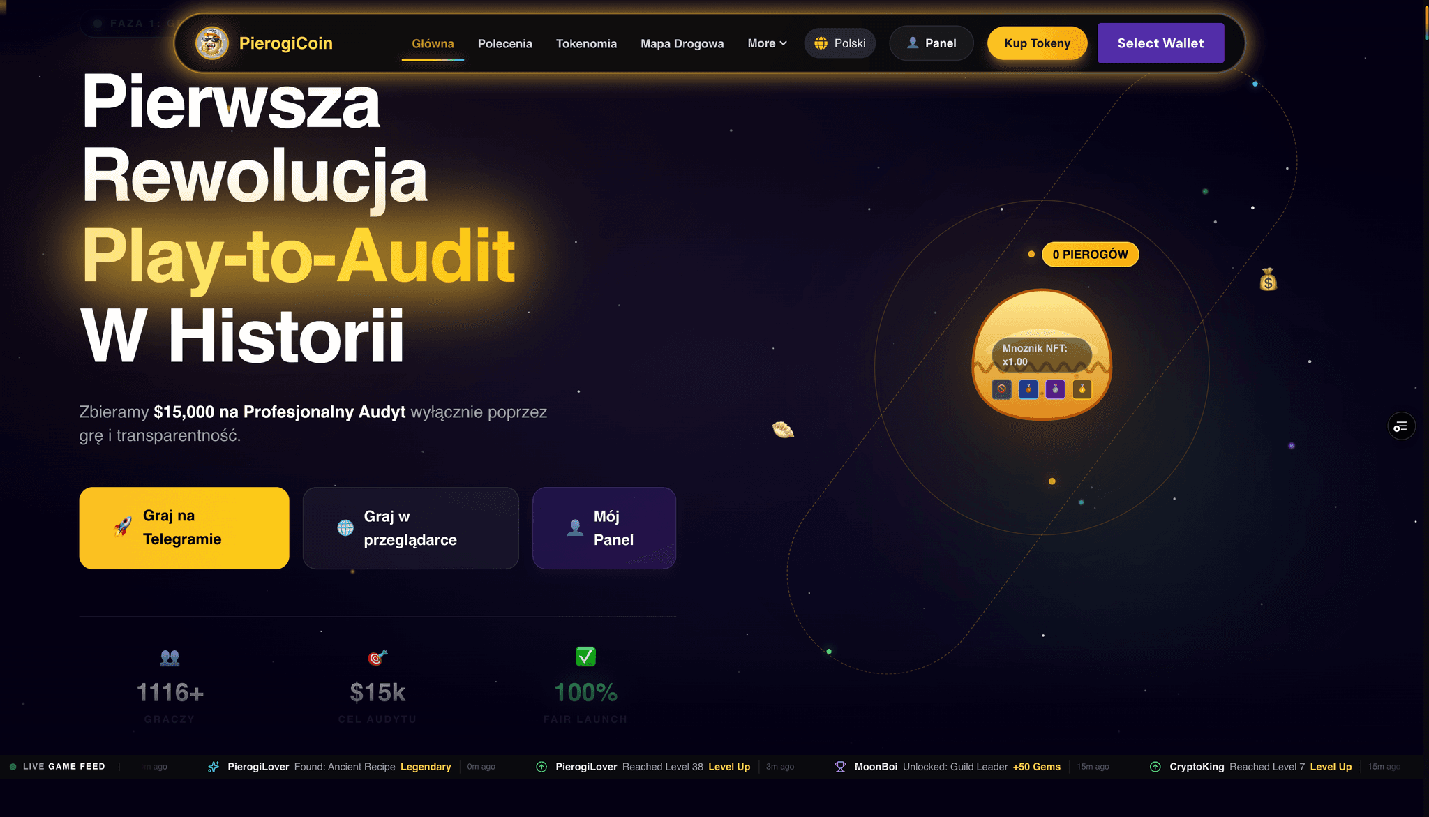 PierogiCoin - Rewolucja Play-to-Audit