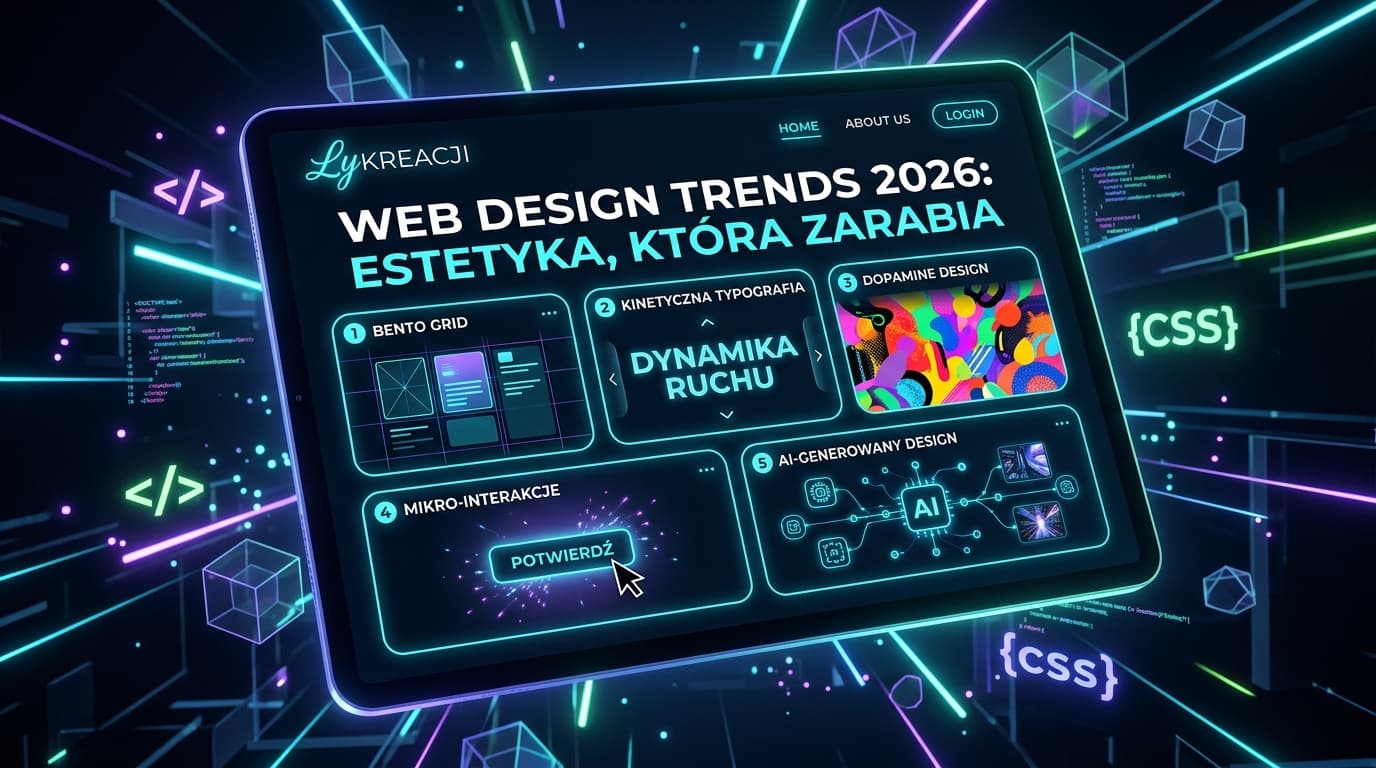 Estetyka, która zarabia. 5 trendów w web designie, które wyróżnią Twoją firmę