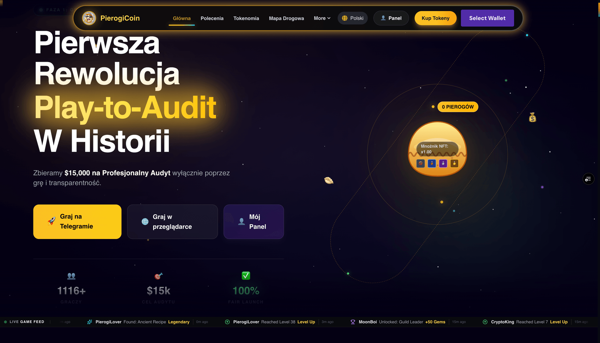 PierogiCoin - Rewolucja Play-to-Audit
