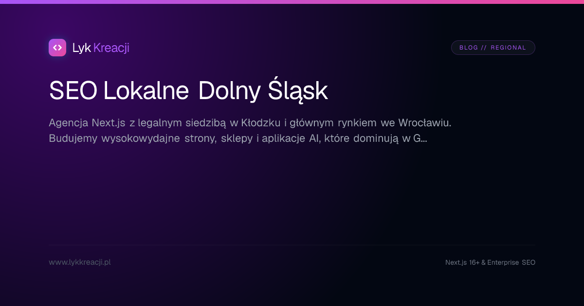 Tworzenie stron internetowych regionalne Kłodzko i Kędzierzyn-Koźle